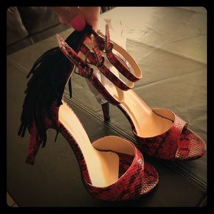 Ashley Stewart fringe heels 👠